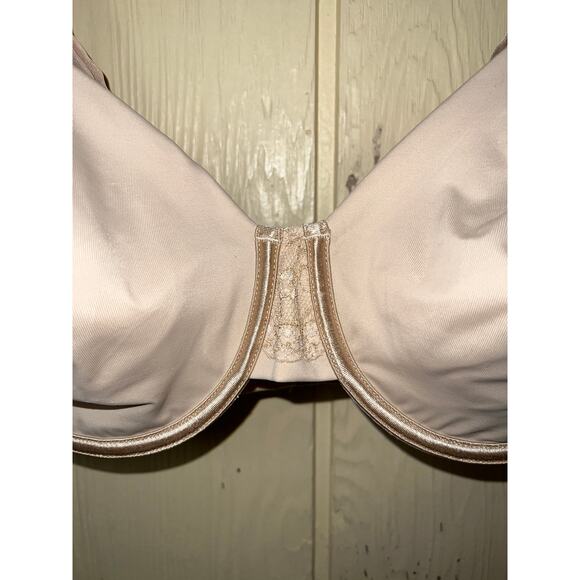 38C Vanity Fair Bra Minimizer Full Figure Beauty Back Smoothing Underwire Tan - Picture 2 of 7